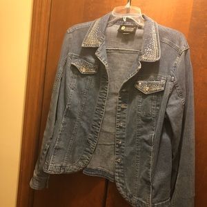 Christine Alexander jean jacket- bling and all!